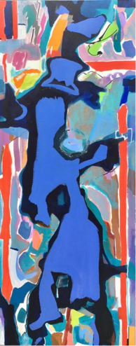 Abbe Resnick, Nightly Stroll, 40" x 16"