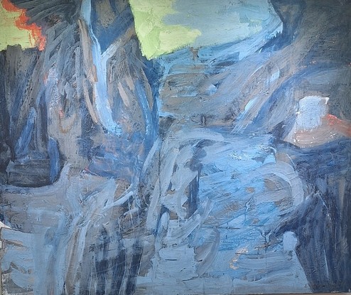 Ernest Briggs, Untitled, Oct 1962, oil on canvas, 64" x 78"