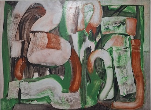 Ernest Briggs, Untitled, 1970, Oil on Canvas, 51.5" x 70"