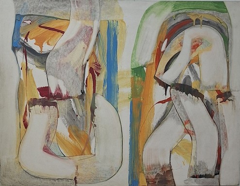 Ernest Briggs, Untitled, Oct 1972, oil on canvas, 51" x 69"