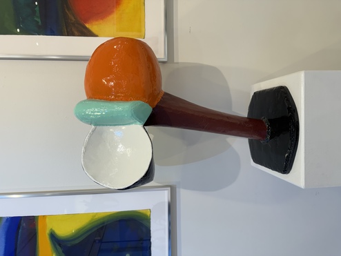 David Hayes, Forged Steel Sculpture, circa 1960, Forged, hammered, welded and painted steel, 24 ×17 ×11"
