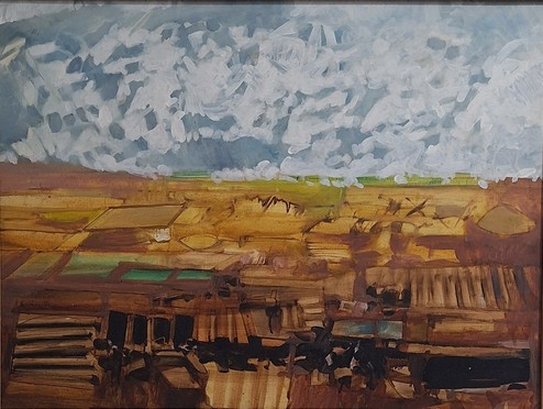 John Hultberg, Just Before Spring, 1985, oil on illustration board, 31" x 41"