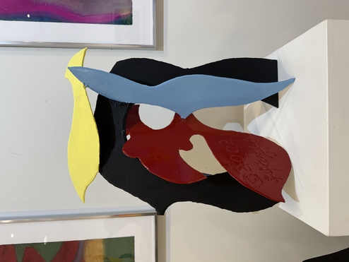 David Hayes, Small Sculpture, 2002, Painted, welded steel, 21 ×14 ×9"