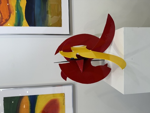 David Hayes, Small Sculpture, 1988, Painted, welded steel, 16.5 ×22.5 ×21"
