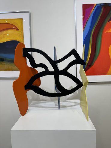 David Hayes, Landscape Sculpture, 2000, Painted, welded steel, 22 x22 x16