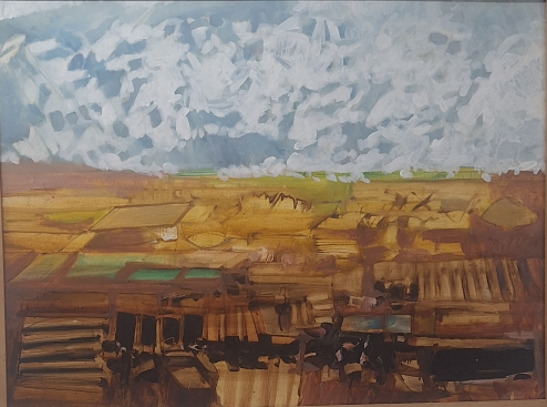 John Hultberg, Just Before Spring, 1985, oil on board, 30"x 42"