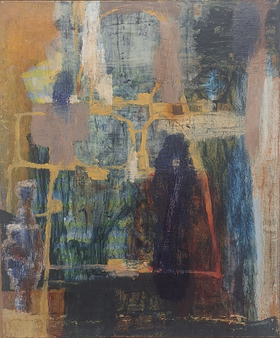 Sam Perry, Arkansas "Untitled", 1990, acrylic on canvas, 26"x 30"