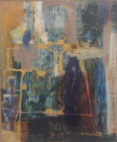 Sam Perry, Untitled, 1978, oil on wood, 19"x 12"